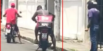 Policía aclara video viral de asalto contra repartidor de KFC ocurrió en Colombia y no en RD