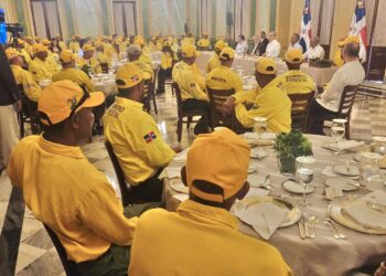 Presidente Abinader califica de héroes a bomberos forestales