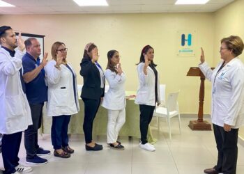 Directora Hospital de Engombe juramenta Comités Hospitalarios