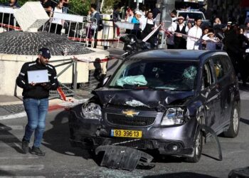Un atentado con un automóvil en Jerusalén dejó cinco personas atropelladas
