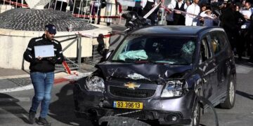 Un atentado con un automóvil en Jerusalén dejó cinco personas atropelladas