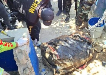 P.N detiene dos personas por caso de cuerpo hallado sin vida dentro de una maleta en la Vega