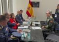Ministro de Defensa Díaz Morfa se reúne con alto mando militar de España