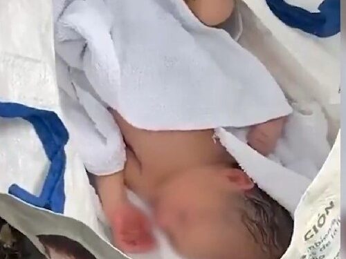 Dejan abandonado recién nacido en las inmediaciones del Hospital Juan Pablo Pina