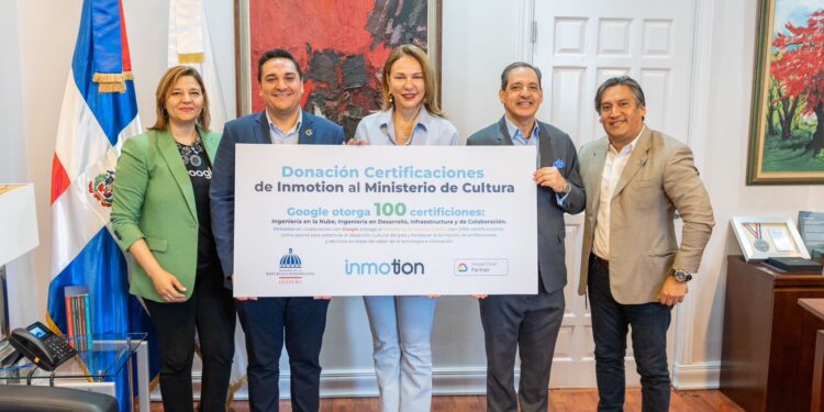 Ministerio de Cultura recibe donación de 100 certificaciones por Google e Inmotion