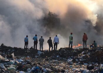 Se registra incendio en Vertedero Municipal de Puerto Plata