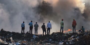 Se registra incendio en Vertedero Municipal de Puerto Plata
