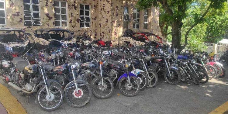 CESFronT recupera 112 motocicletas robadas y usadas para otros fines