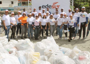 Edesur retira más de 1,000 libras de residuos de la playa Manresa