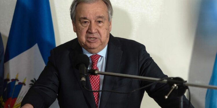 Guterres reitera, en Haití, su llamado a una fuerza internacional de intervención