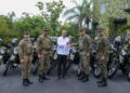 9-1-1 entrega 50 nuevas motocicletas y 200 terminales de radio al Ejército de la República