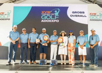 Dúo García-Tejada logra gran copa XVIII torneo golf Adoexpo