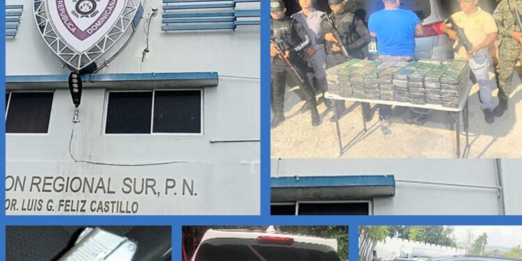 Patrullas policiales preventivas ocupan en Barahona 100 paquetes de presunta cocaína