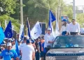 Dio alcalde realiza multitudinaria caravana en SDE