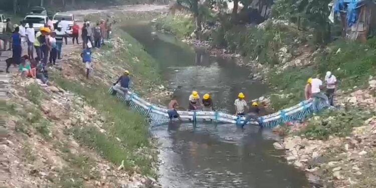 Raymond Rodríguez, Fideicomiso de Residuos DO Sostenible y Océano Limpio intervienen cañada de Arroyo Hondo