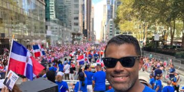 Cristian Allexis estuvo “Dominicanísimo” en la Parada Dominicana de New York