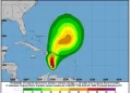 Franklin continúa sin cambio de intensidad al Sur de Santo Domingo
