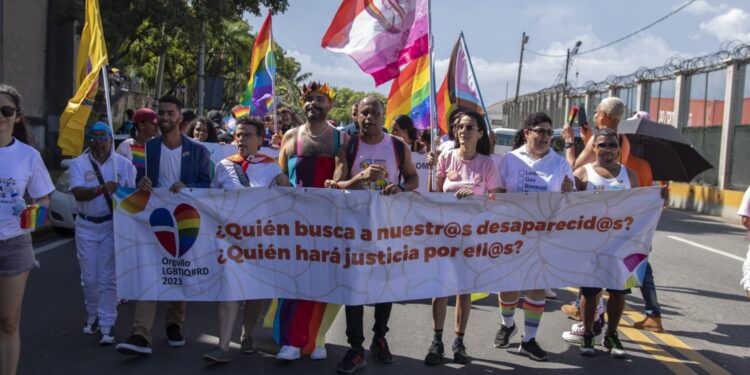 LGBTIQ desfilan por la diversidad y en reclamo de justicia por los/as desaparecidos/as