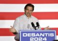 DeSantis pide a Kamala Harris cuidar de que "Biden no se caiga"