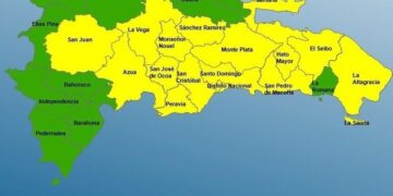 COE coloca 16 provincias en alerta amarilla e igual número  en verde