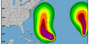 Efectos indirectos de Lee provocarán fuertes aguaceros en varias provincias del país