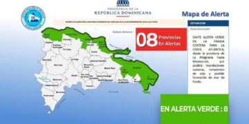 COE  pone en alerta verde  a 8 provincias por efectos indirectos del Huracán Lee