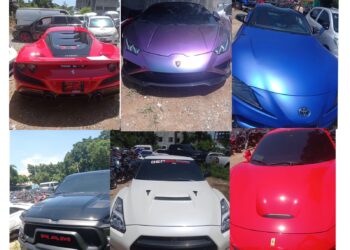 PN retiene 10 vehículos de alta gama en avenida Lincoln; conductores fueron sorprendidos en manejo temerario