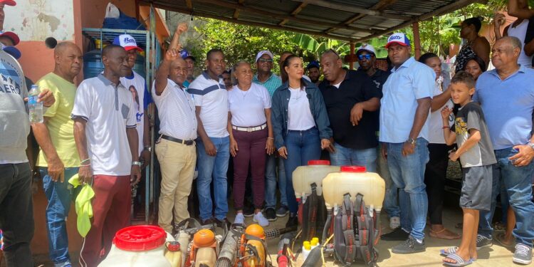 Betty Geronimo realiza jornada de fumigación contra el dengue en barrios de SDN