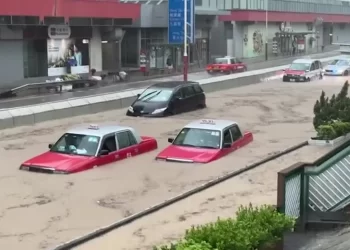 Hong Kong se inunda con el peor temporal producido en más de un siglo