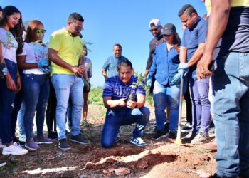 Luis Alberto trabajará por un SDE verde; realiza jornada de reforestación