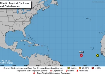 Se forma en el Atlántico la tormenta tropical Sean sin pronósticos de un fortalecimiento