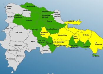 COE aumenta a 20 las provincias en alertas por vaguada