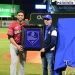 Gigantes conectaron cinco dobles en inicio gira de despedida de Nelson Cruz