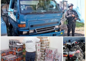 Policía apresa tres personas, recupera camión sustraído en Santo Domingo y cuatro motocicletas con numeración ilegible