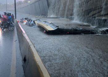 PN garantizó seguridad perimetral en túnel de Av. 27 de Febrero donde colapso pared