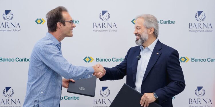 Banco Caribe y Barna acuerdan programa de formación de liderazgo ejecutivo
