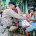 Ejército de RD brinda apoyo a comunidades de Haina afectadas por disturbio tropical
