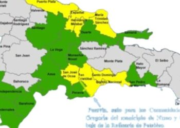 COE mantiene 20 provincias en alertas por fuertes lluvias