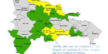 COE mantiene 20 provincias en alertas por fuertes lluvias