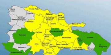 COE mantiene 17 provincias en alerta amarilla y 8 en verde por lluvias