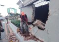 MOPC afirma no representa peligro escombros caídos en túnel 27 de Febrero tras accidente
