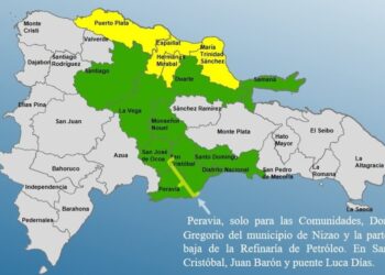 COE eleva a 16 las provincias bajo alerta por vaguada