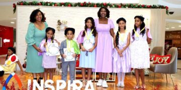 Niños realizan su primera exposición artística en plaza Acrópolis