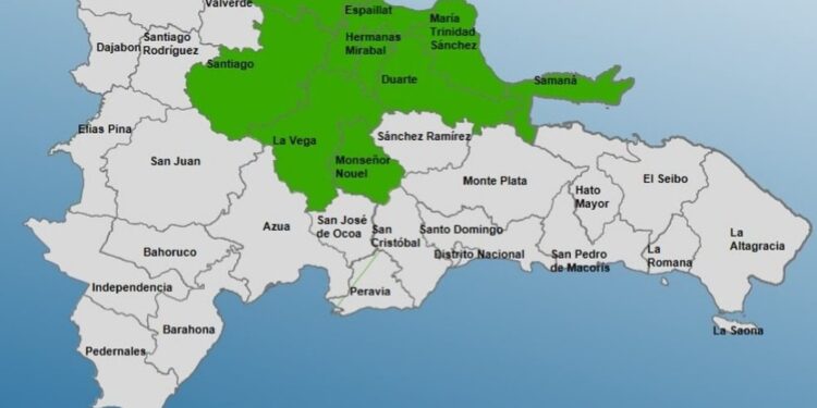 COE incrementa a 9 las provincias en alerta por incidencia de vaguada