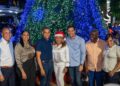Ayuntamiento de SPM y Proyectos Especiales encienden luces navideñas Parque Duarte
