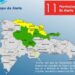 COE amplia alertas en 11 provincias