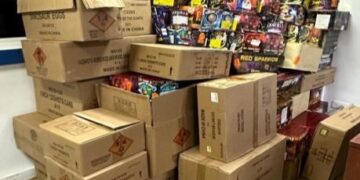 PN, MP y Ministerio de Interior y Policía desmantelan red de distribución ilegal de fuegos artificiales