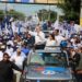 Luis Abinader encabeza caravana en Barahona junto a candidatos municipales