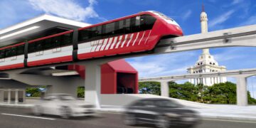 Llega al país primer tren sistema monorriel