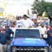Kelvin Cruz encabeza multitudinaria caravana en La Vega